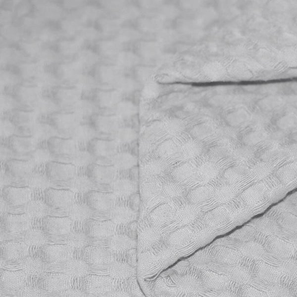 Kruikzak wafelstof lichtgrijs