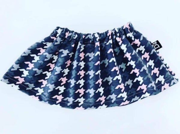Rokje Houndstooth pink