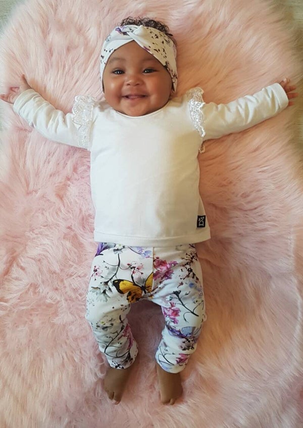 Cuff legging butterfly