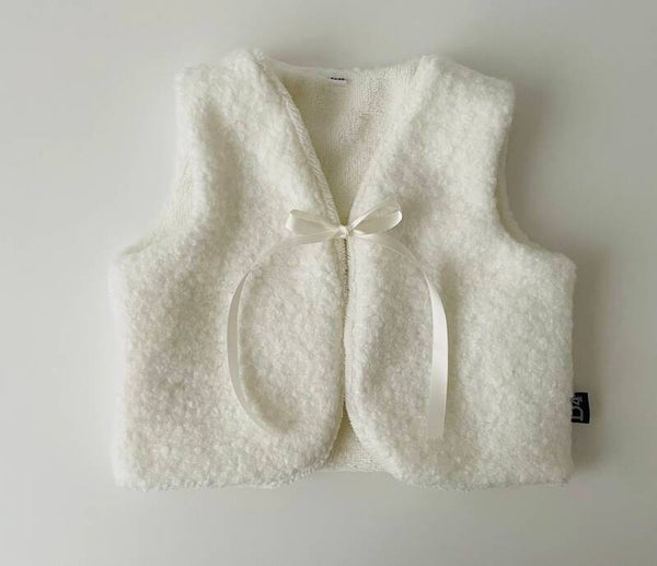 Vest bouclé offwhite