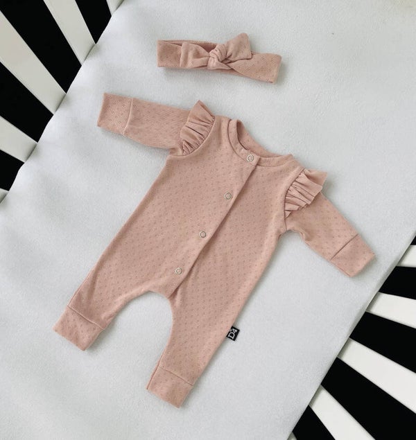 Boxpakje ajour dusty pink