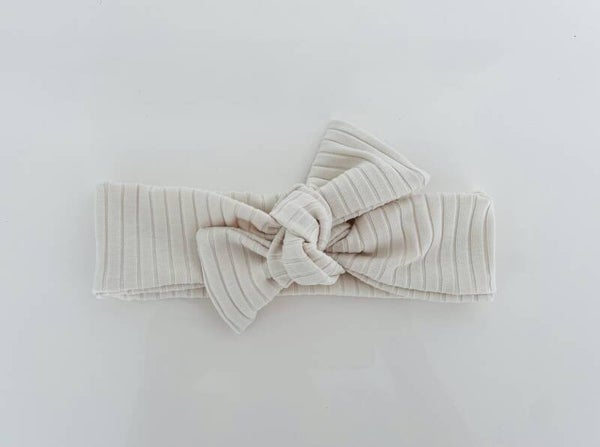 Strikknoophaarband  Crema