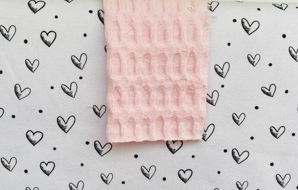 Deken Hearts/ light pink
