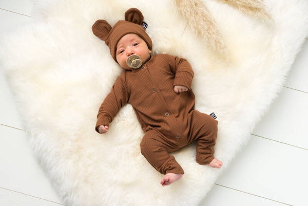 B2B Boxpakje tricot rib Brown