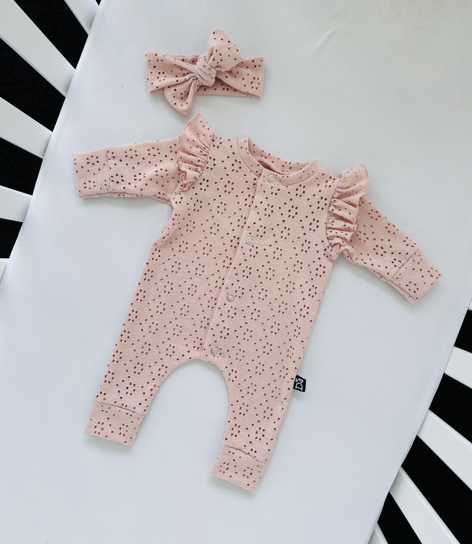 Boxpakje Embroidery  dusty pink