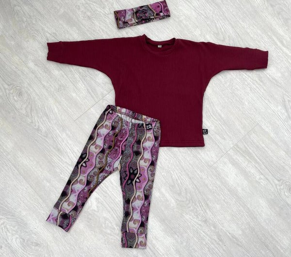 Setje Bordeaux/mozaïek