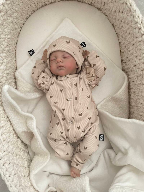B2B basic Mutsje  hearts beige