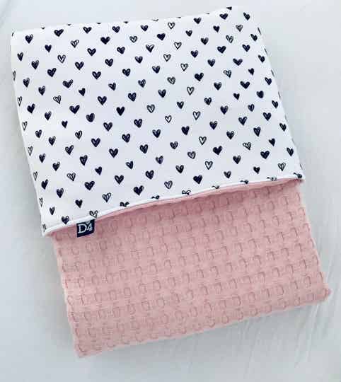 Deken Hearts Pink love