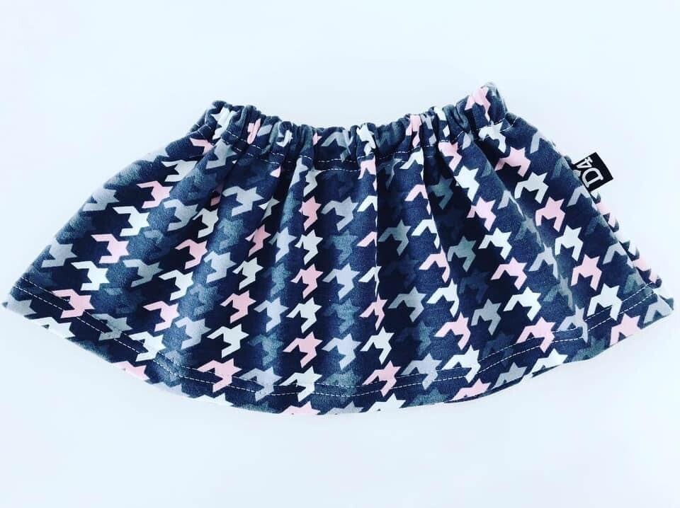 Rokje Houndstooth pink