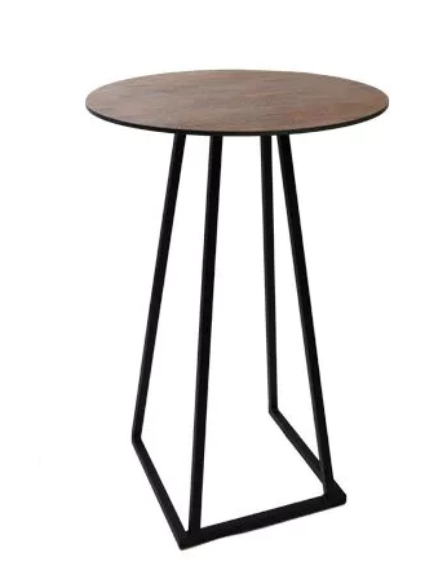 Statafel Alaric, rond, corten blad -
