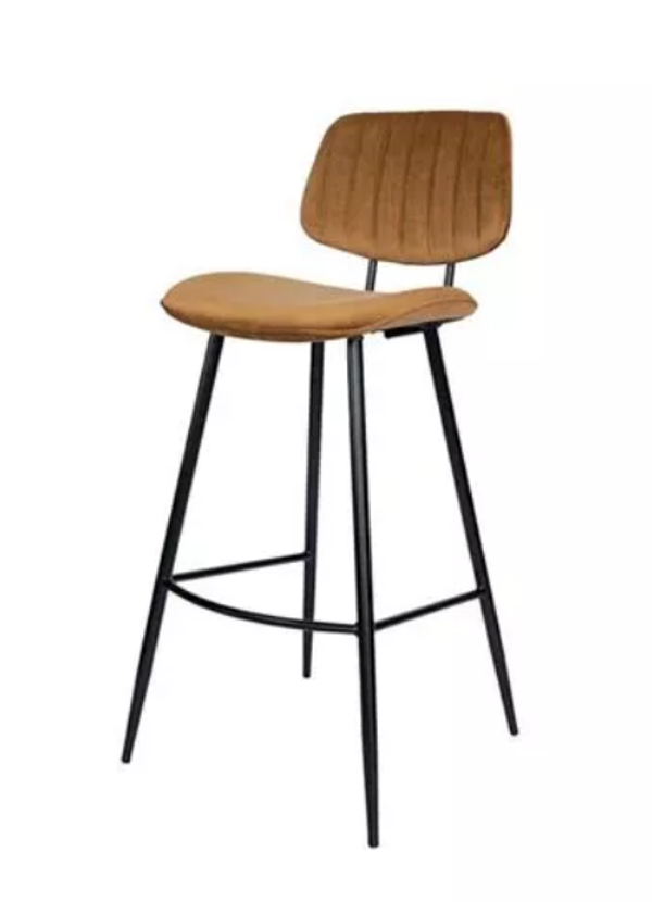 Barkruk Gold Brown, velvet -