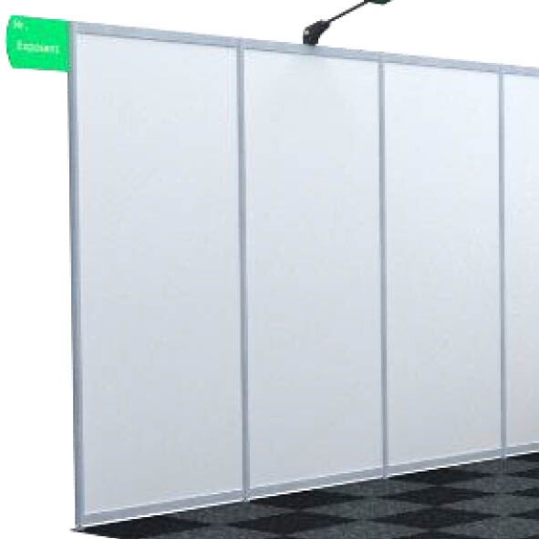 Losse standbouwwand, per meter