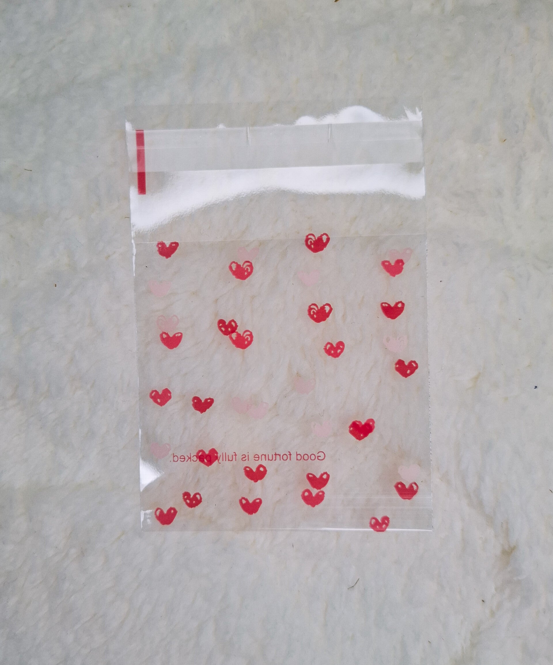 Klein zakje met hartjes