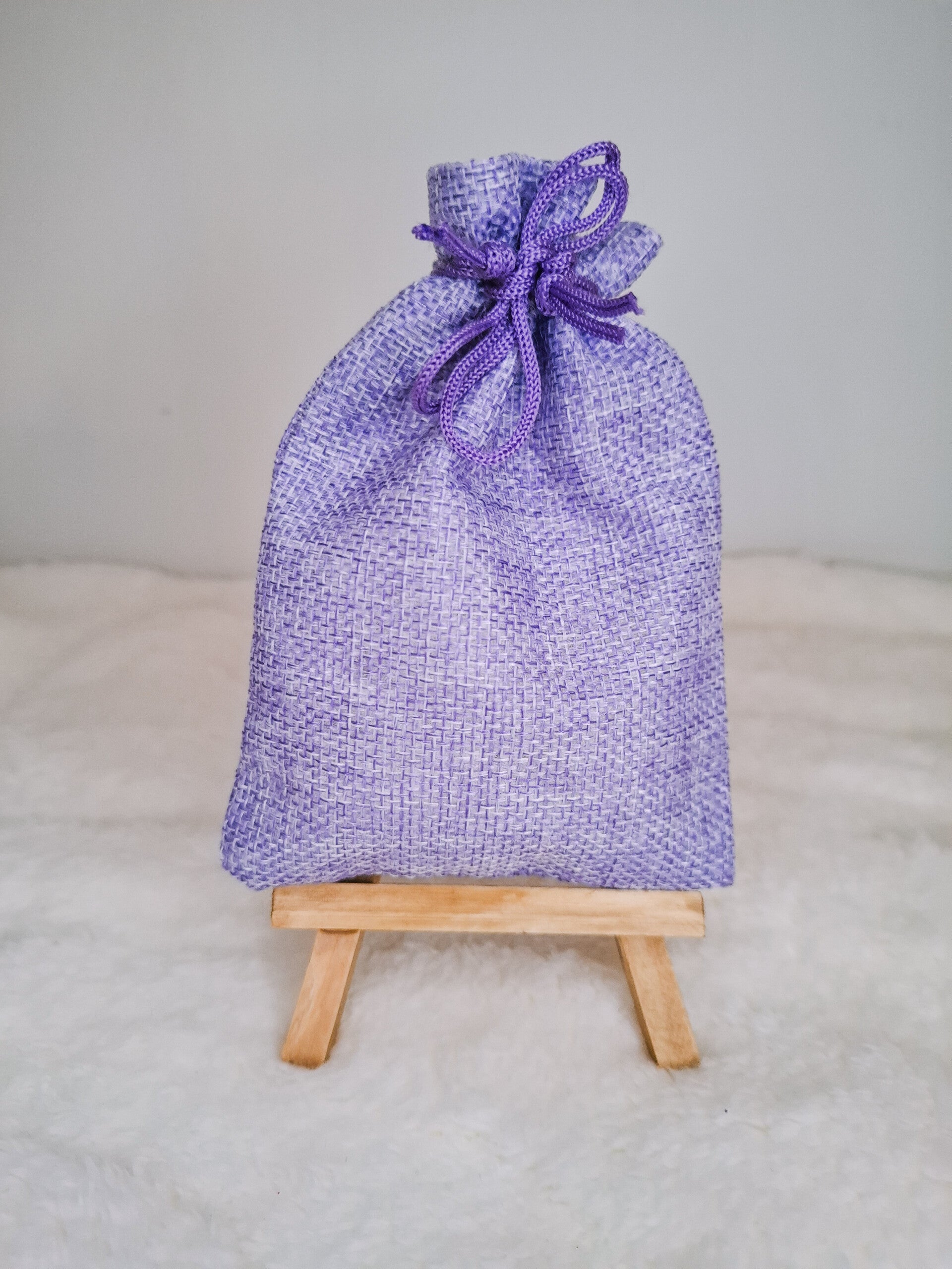 Zakje stof paars