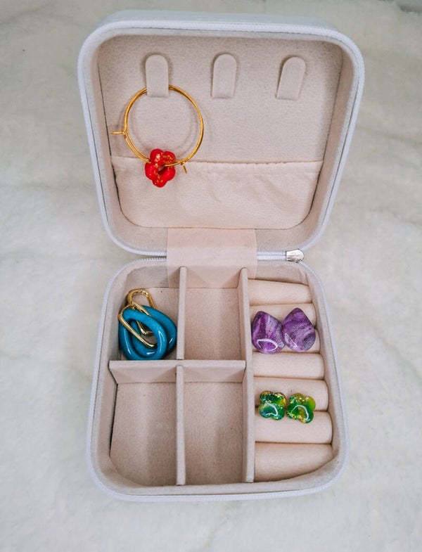 Juwelendoosje vierkant wit