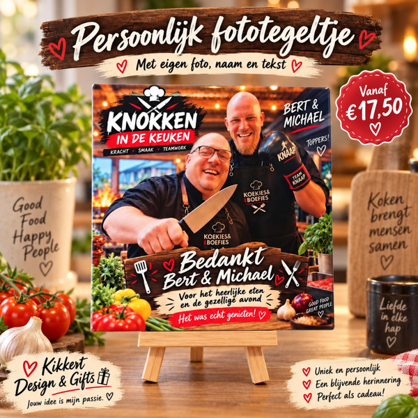 Persoonlijk fototegeltje – helemaal op maat