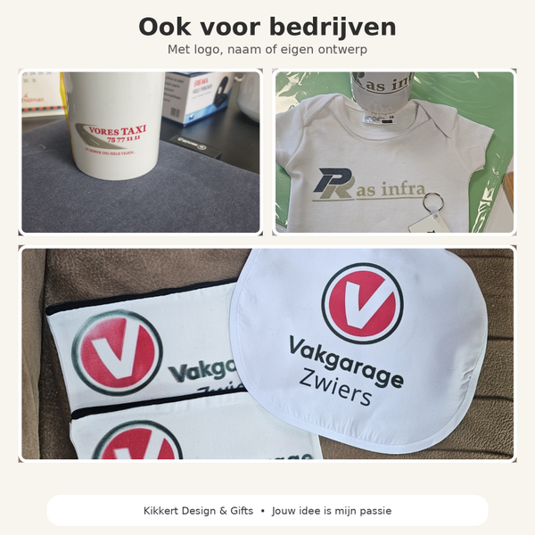 Ook voor bedrijven – bedrukking met logo
