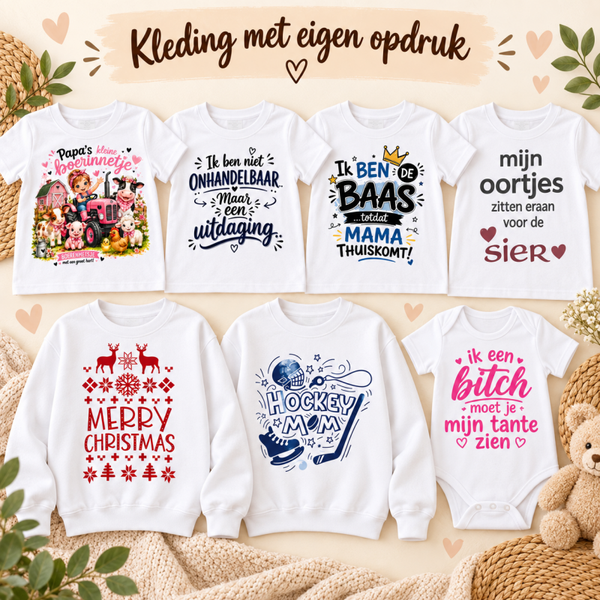 Kleding met eigen opdruk