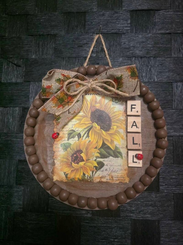 Lady Bug and Sunflowers
