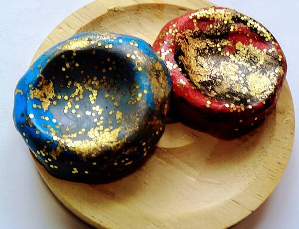 Worry Stones Rouge-Bleu ( lot de deux )