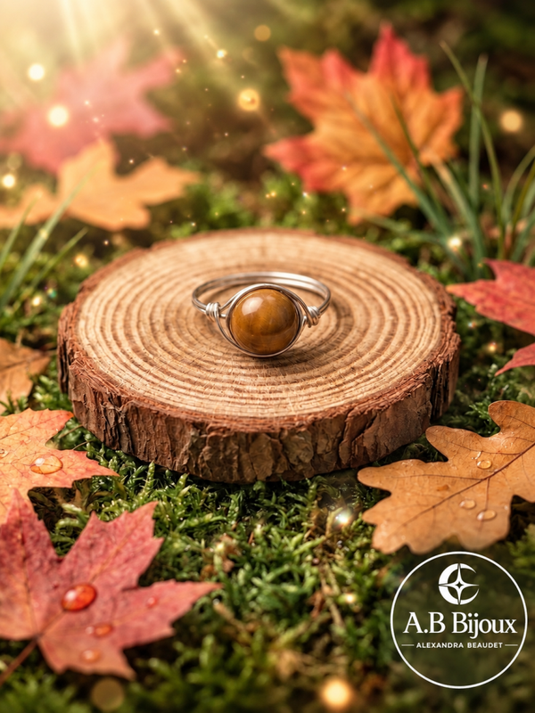 Bague Jaspe Brun