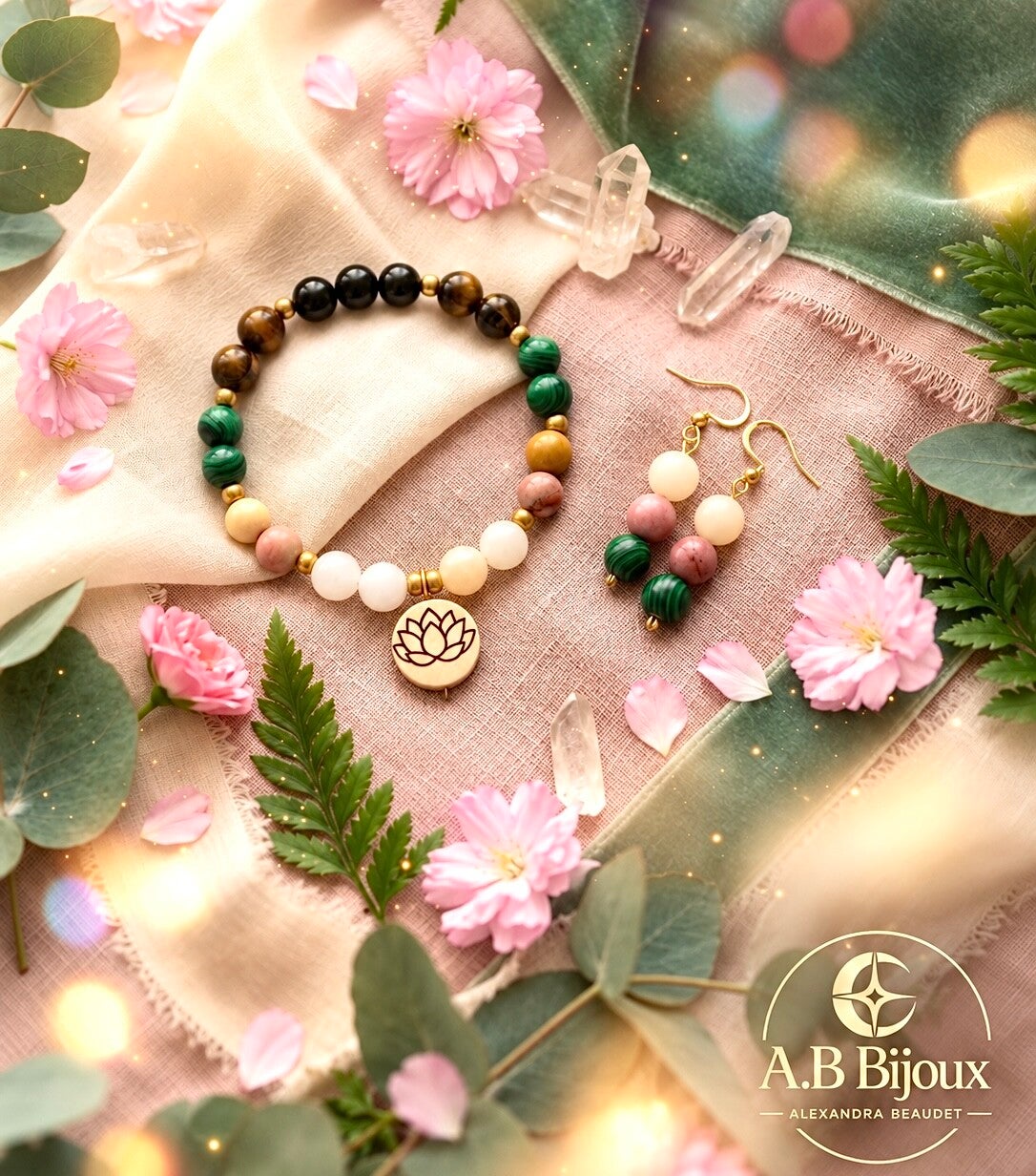Duo Bracelet et boucles d’oreilles Essence