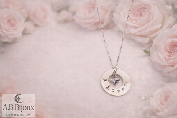Collier I Love U ( Argent )