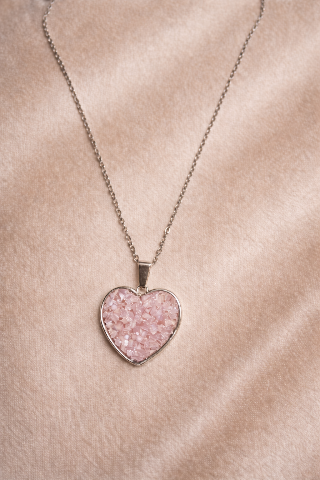 Collier de pierres Quartz Rose