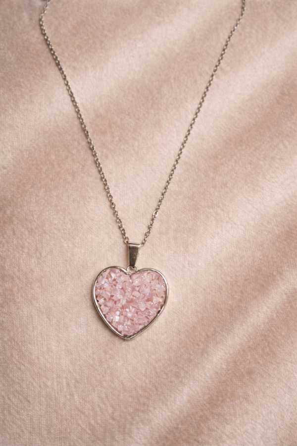 Collier de pierres Quartz Rose
