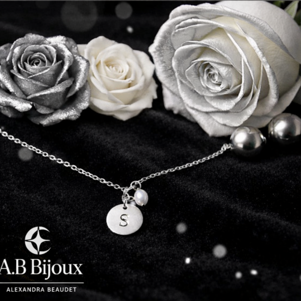 Collier avec Initiale ( Argent )