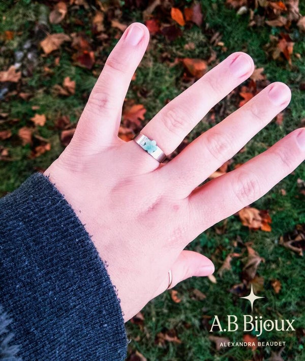 Bague amazonite