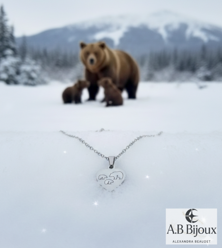Collier Mama Bear ( Famille)
