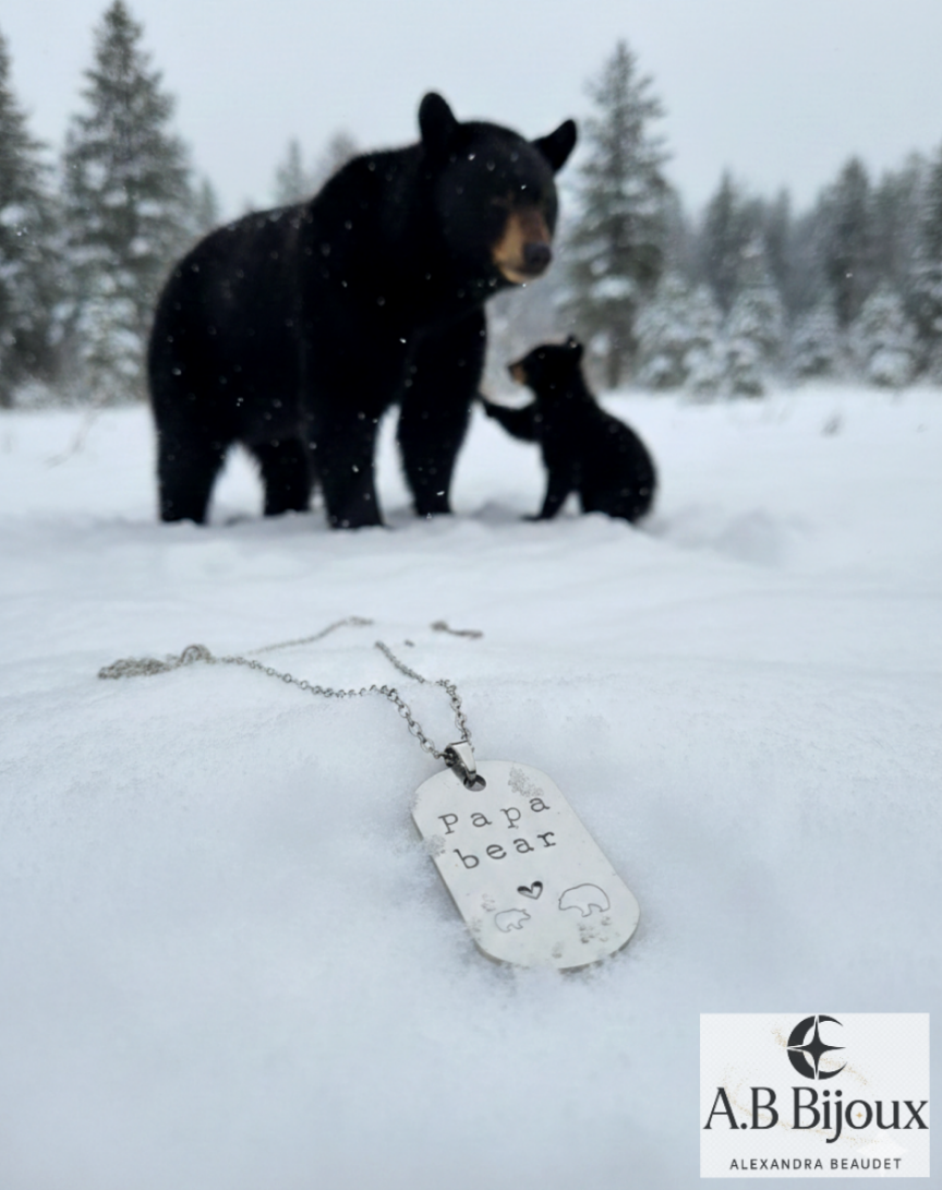 Collier Papa Bear