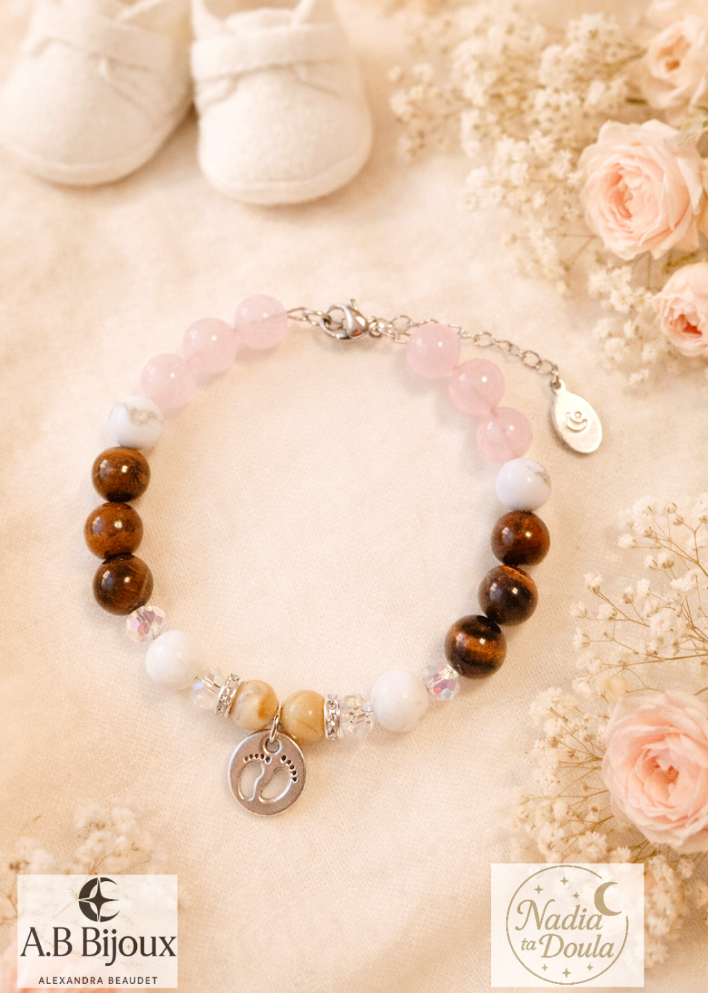 Bracelet de pierres (avec pieds )