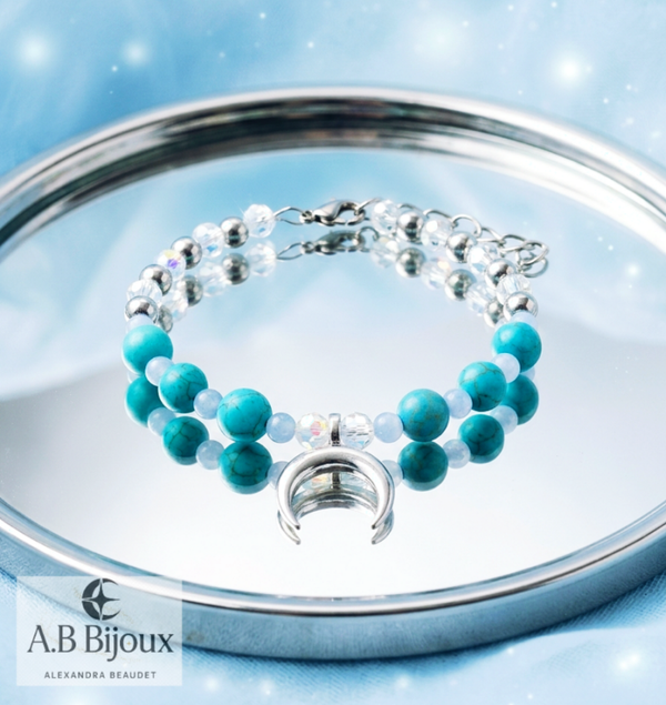 Bracelet Acier Éclat Lunaire