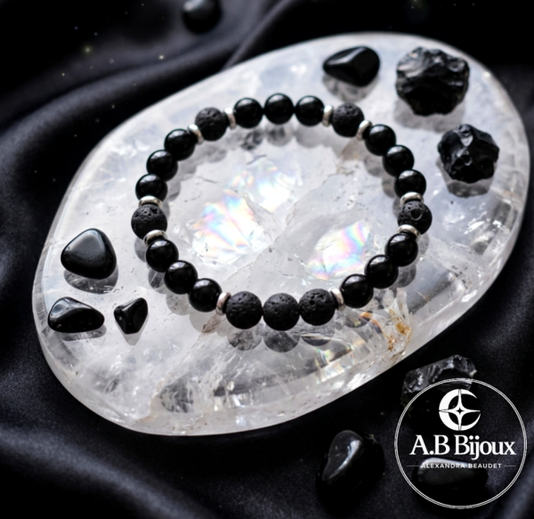 Bracelet Unisexe Ébène
