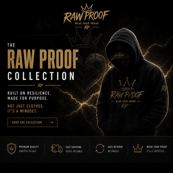 Raw Proof Black And Gold Hoodie