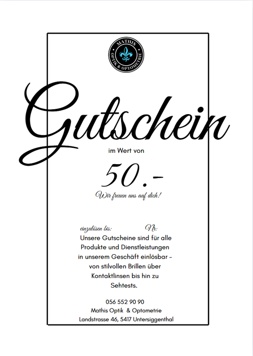 Gutschein 50.-