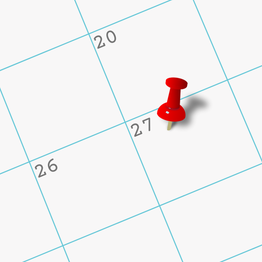 Kalender met datum 27 april - blog