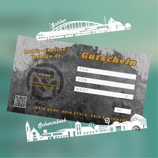 Gutschein RaMa-Skyline-Design ab