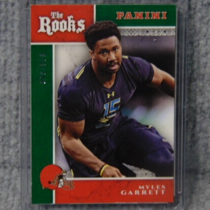 2017 Panini Rooks Myles Garrett Rookie Instert #74/399 Card #RO-MG