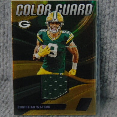 Panini Zenith Color Guard 2023 Christian Watson Jersey Card
