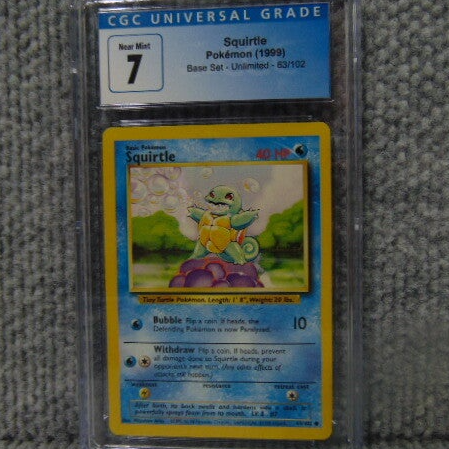 CGC Universal (Grade 7) 1999 Squirtle Base Set Unlimited Card #63/102