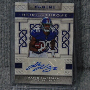 2017 Wayne Gallman Autograph Card #HTS-WG