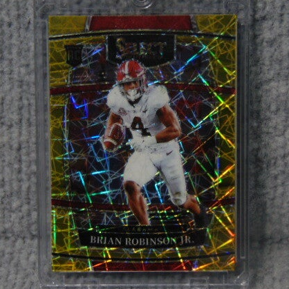 2022 Panini Select Gold Square Prizm Refractor (RC) Brain Robinson Jr Card #84