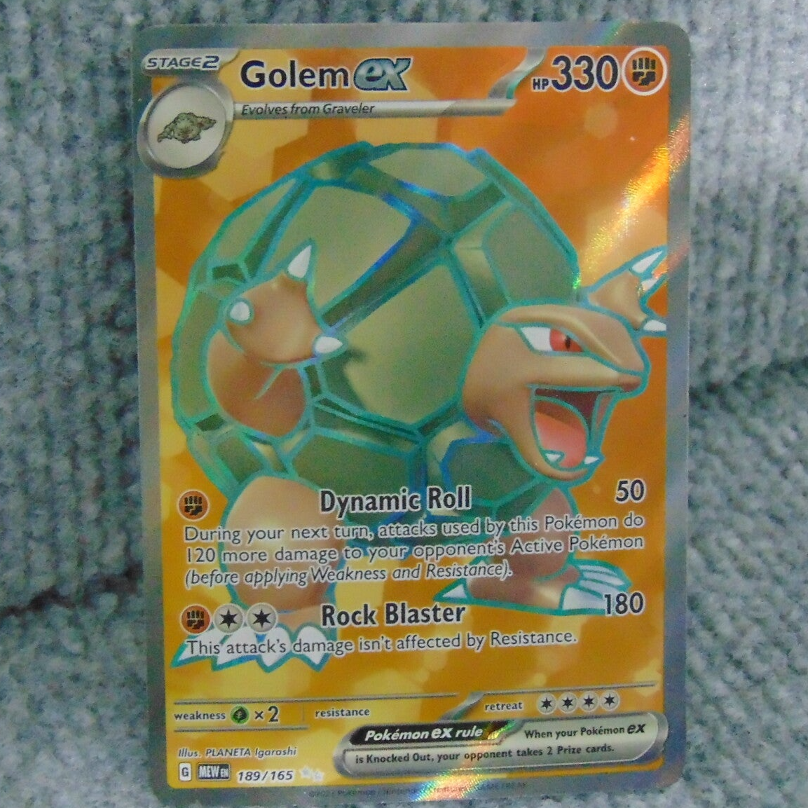 GOLEM EX FULL ART HOLO!!!!! (2023)