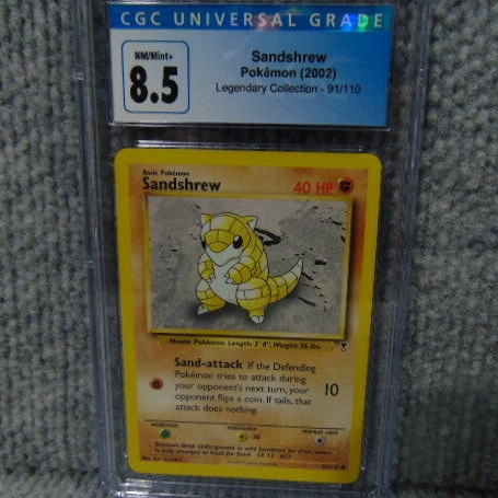 2002 CGC Universall Grade 8.5 Sandshrew Card #91/110