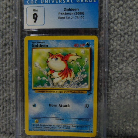 CGC Universal (Grade 9) 2000 Goldeen Base Set 2. Card #76/130