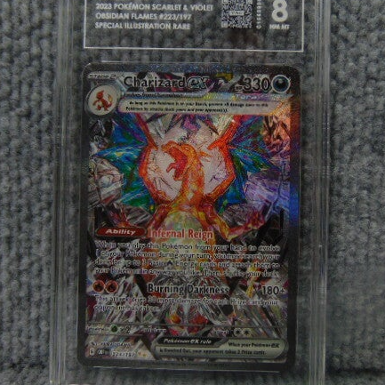 TAG (Graded 8) 2023 S&V Special Illistration Charzard Obsidian Flame #223/197