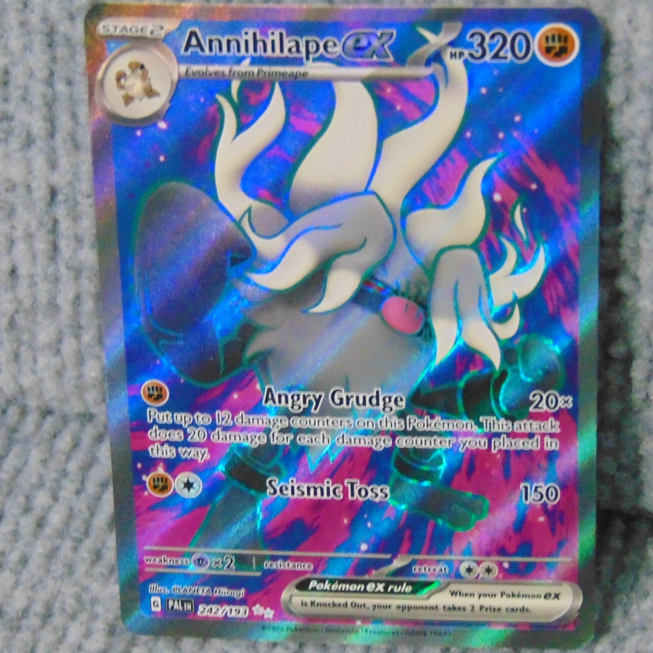 Year 2023 Annihilape ex Full Art Holo 242/193